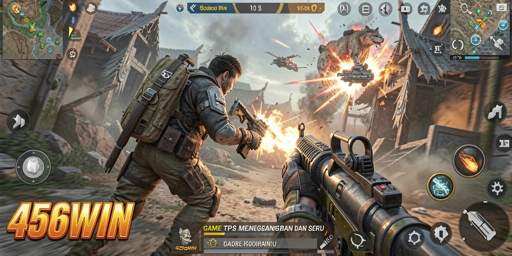 Tampilan gameplay menegangkan di 456WIN dengan aksi seru.