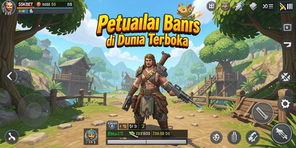 Menampilkan gameplay seru dari dunia terbuka 55KBET.