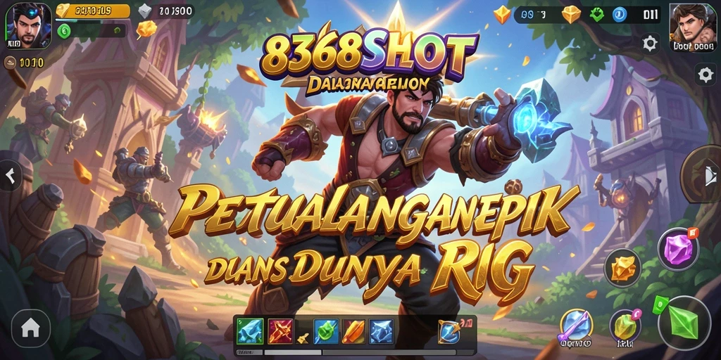 Tampilan gameplay menarik di dunia RPG yang fantastis.