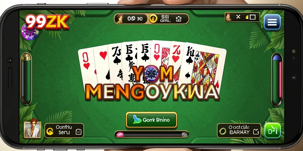Tampilan gameplay seru di 99ZK menunjukkan turnamen Domino yang menegangkan.