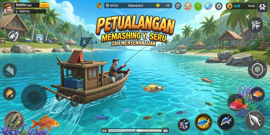 Tangkapan ikan yang menakjubkan dalam gameplay 9N9N