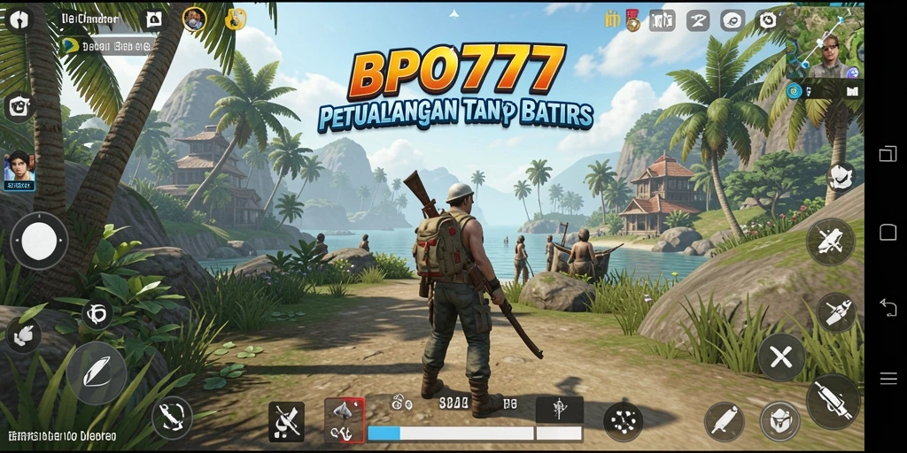Tampilan gameplay <strong>BPO777</strong> yang menakjubkan di dunia terbuka.