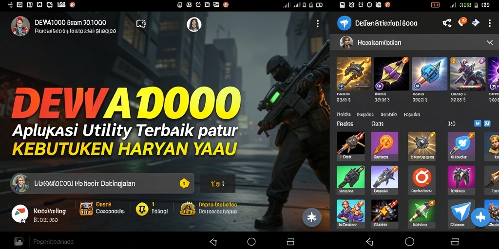 Tampilan antarmuka DEWA1000 yang intuitif dan fungsional.