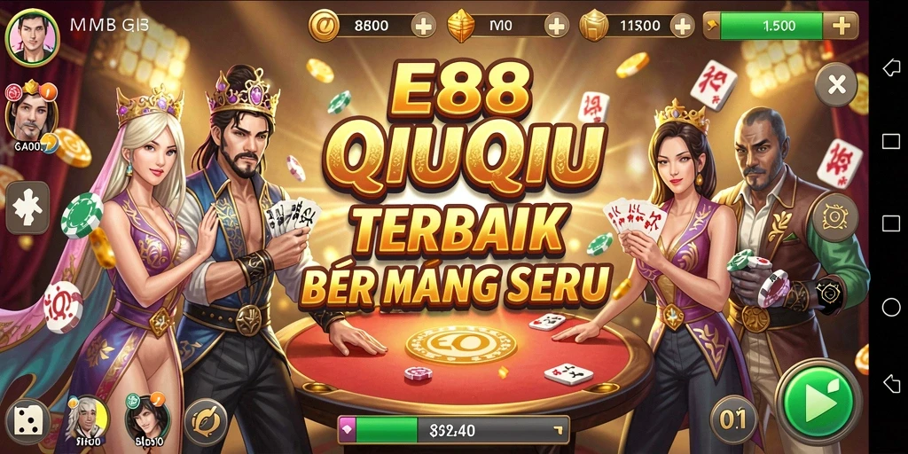 Tampilan gameplay menarik dari E88 saat bermain QiuQiu.