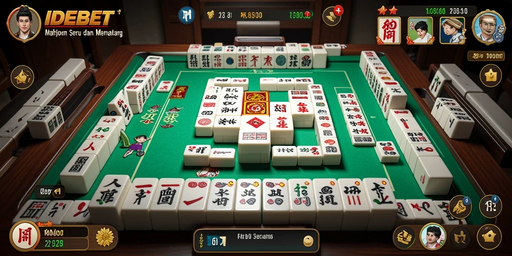 Tampilan menarik saat bermain Mahjong di IDEBET dengan grafis yang menawan.