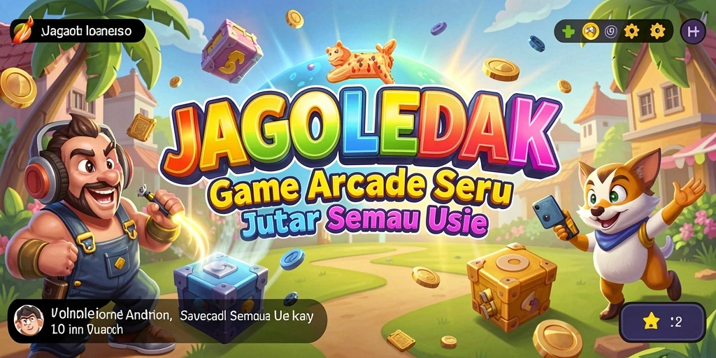 Tampilan gameplay <strong>JAGOLEDAK</strong> yang penuh warna dan seru.
