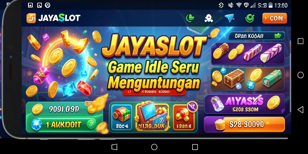 Tampilan gameplay JAYASLOT dengan berbagai slot dan karakter