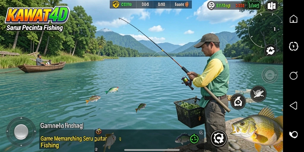 Gameplay KAWAT4D yang seru dengan pengalaman Fishing yang realistis.