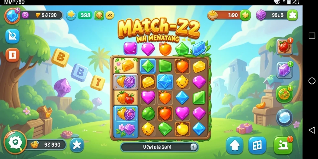 Tampilan gameplay seru dari MVP789 menunjukkan keseruan mencocokkan objek.