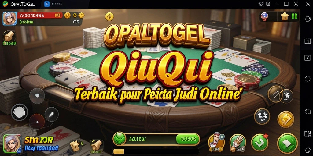Tampilan menarik dari gameplay QiuQiu di OPALTOGEL.