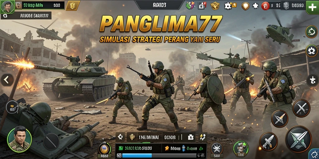 Tampilan gameplay PANGLIMA77 yang menarik dan mendebarkan.
