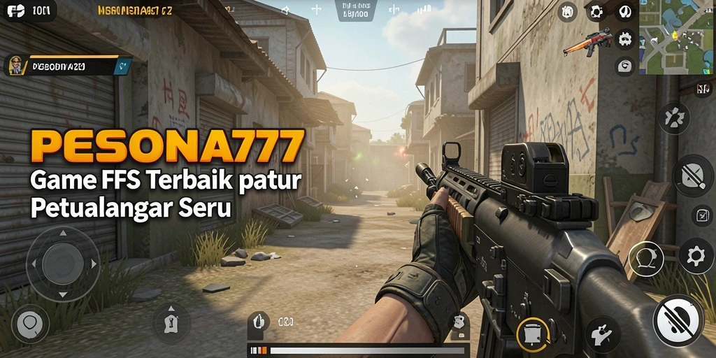 Screenshot utama PESONA77 menampilkan aksi tembak-menembak yang mendebarkan.