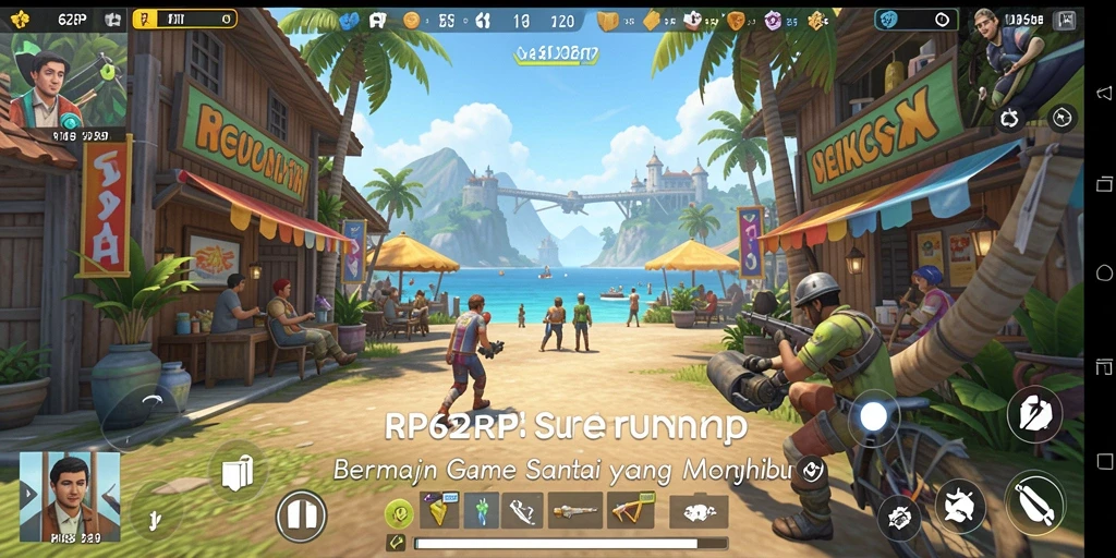 Tampilan menarik dari gameplay santai RP62RP yang menyenangkan.