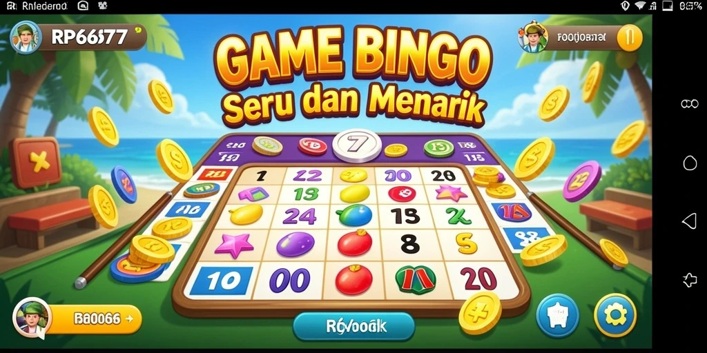 Tampilan gameplay Bingo yang menarik dan interaktif di RP6677.