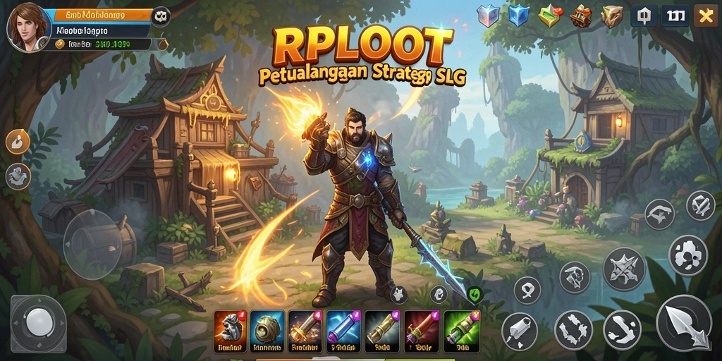 Tampilan menakjubkan dalam gameplay SLG RPLOOT.
