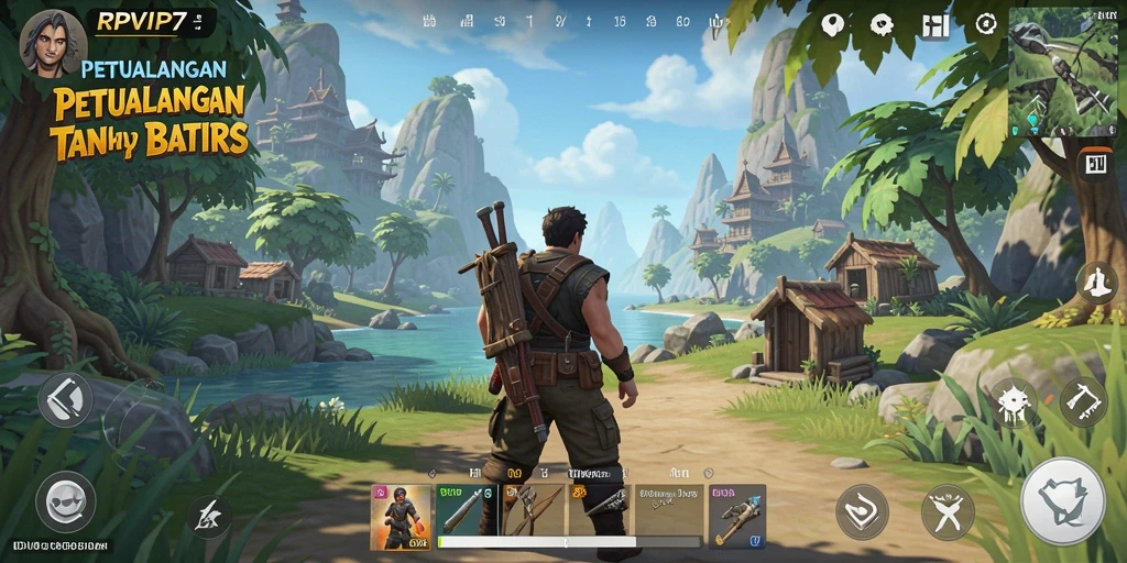 Tampilan gameplay menarik dari petualangan Open World RPVIP7.
