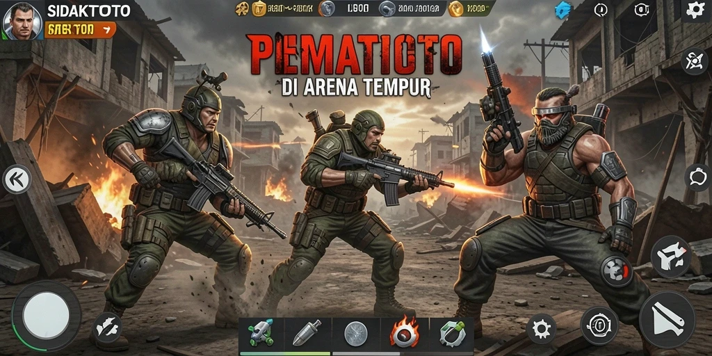 Tangkapan layar SIDAKTOTO menampilkan pertarungan seru dalam arena.