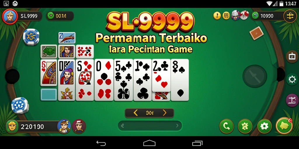 Tampilan gameplay SL999 yang seru dan menantang dalam bermain Domino.