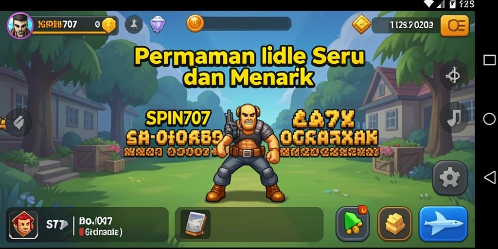 Tangkapan layar utama SPIN707 menampilkan gameplay menarik dan sederhana.