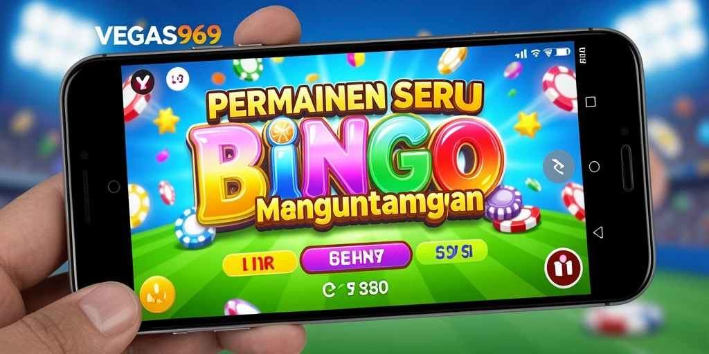 Tampilan gameplay menegangkan dalam permainan Bingo VEGAS969.
