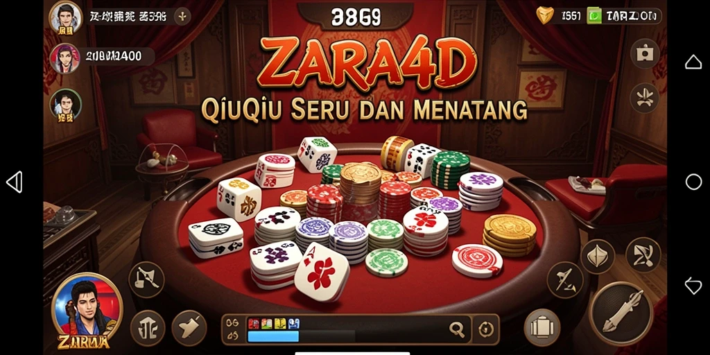 Tampilan gameplay QiuQiu yang seru dan menarik.